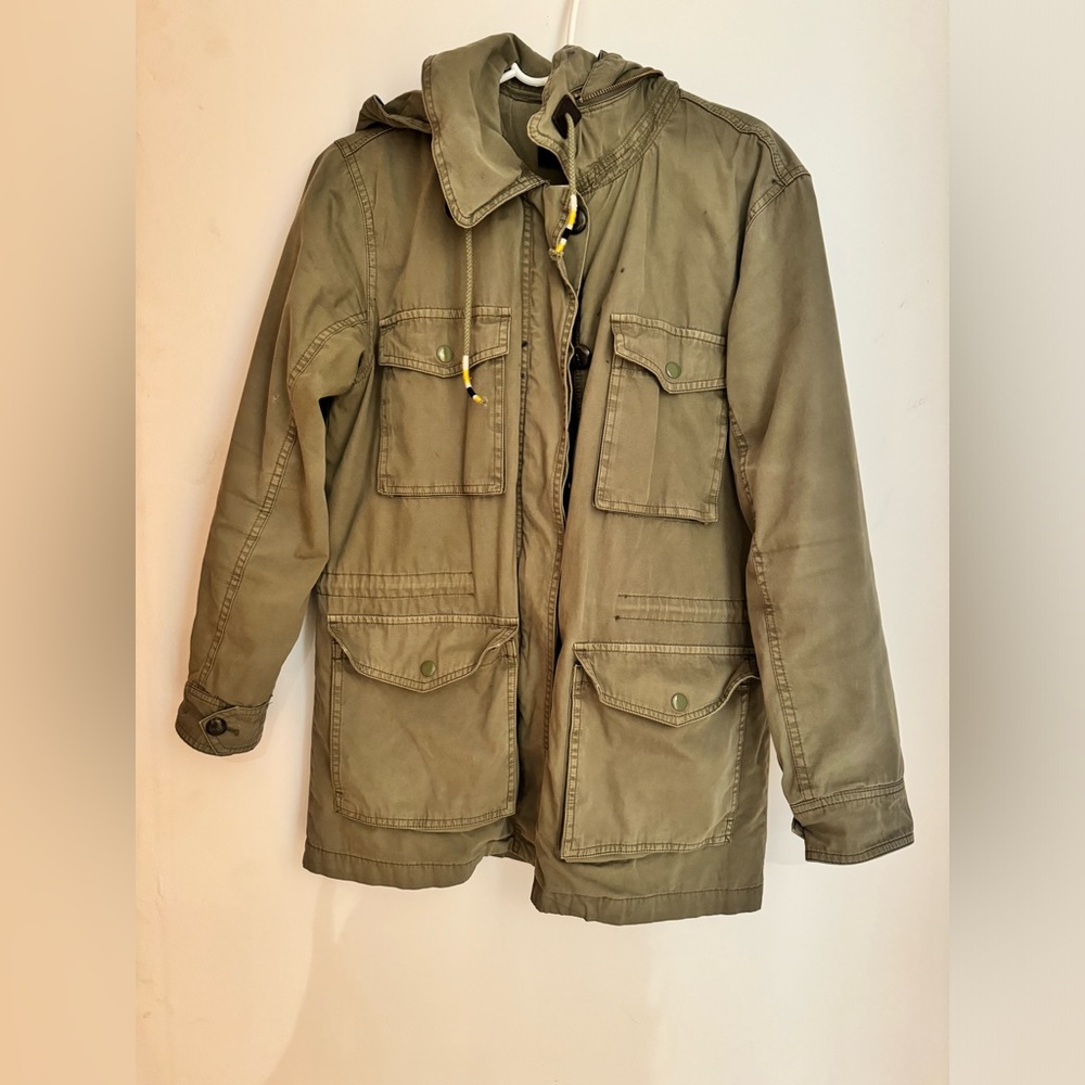 J. Crew Lightweight Utility Jacket with Hood